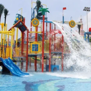 Water House Fiberglass Pool Slide Water Park Equipment Commercial Amusement Park Aqua Play System