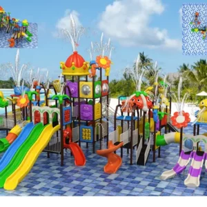 Children Adults Water Park House Outdoor Playground Aqua Park Equipment Fiberglass Slide System