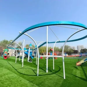 Non Powered Zipline Roller Coaster Playground Equipment Steel Interactive Outdoor Ride