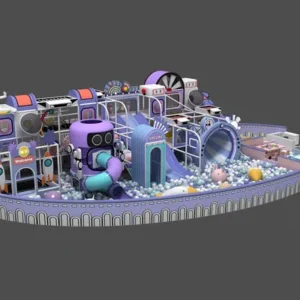Purple Space Theme Indoor Playground Naughty Castle Soft Play Equipment Commercial Kids Play Center