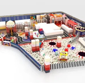 City Traffic Theme Indoor Playground Naughty Castle Soft Play Equipment Commercial Kids Play Center