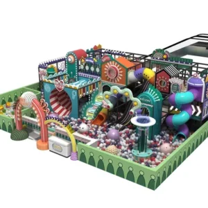 Candy Theme Indoor Playground Naughty Castle Soft Play Equipment Commercial Kids Play Center