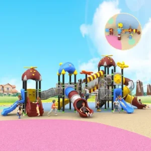 Helicopter Theme Playground Slide Commercial Outdoor Play Equipment 500kg Kids Park System