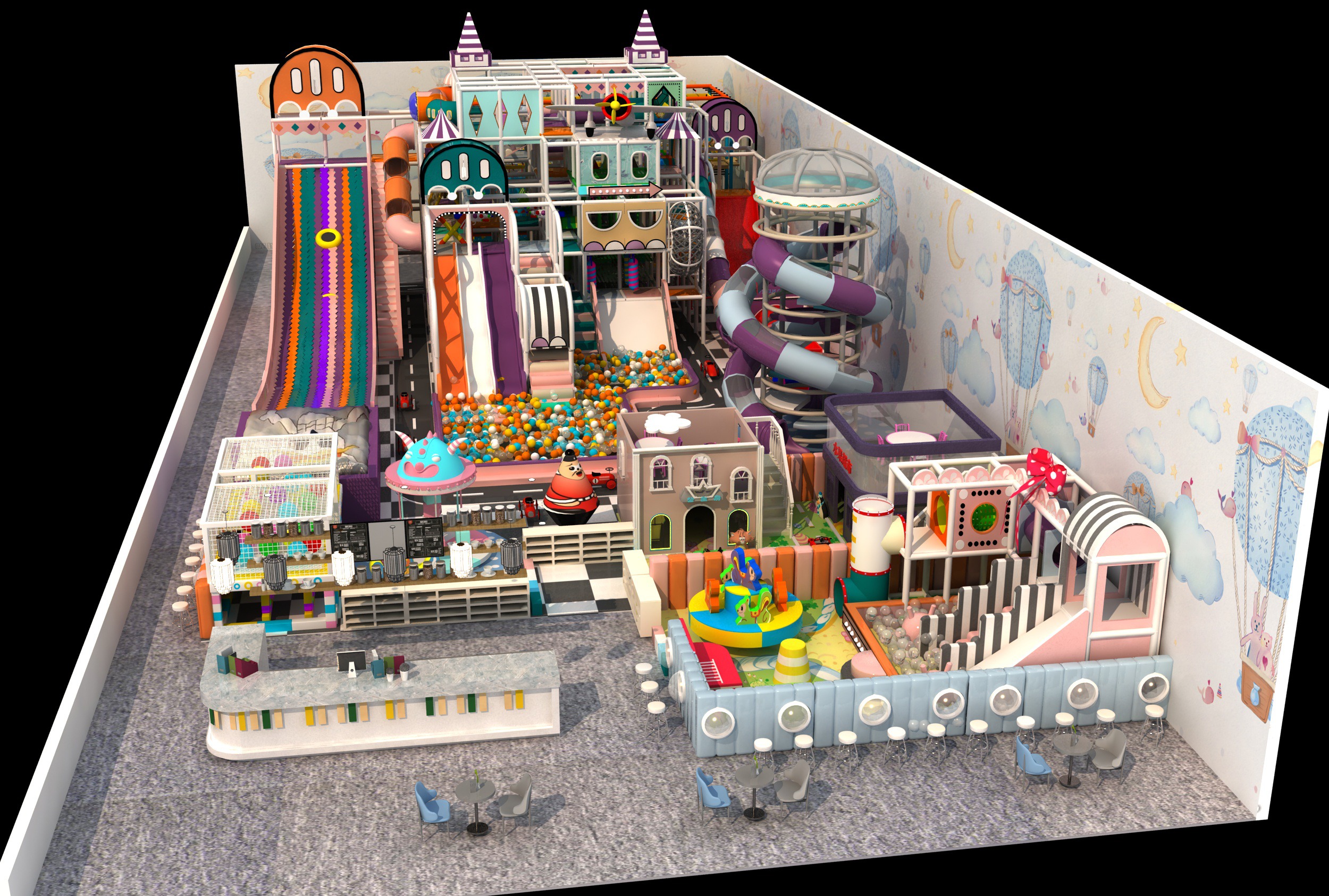 Indoor Naughty Castle Playground Ideas