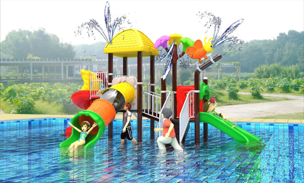 Outdoor Playground Slide B1 Main View
