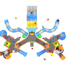 Outdoor Playground Slide B1 Top View