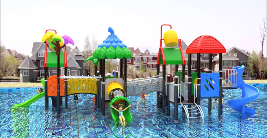 Outdoor Playground Slide B10 Back View