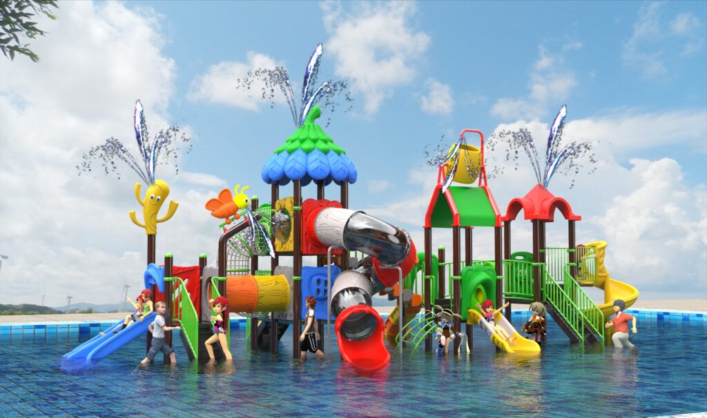 Outdoor Playground Slide B11 Main View