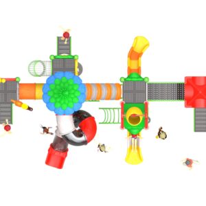 Outdoor Playground Slide B11 Top View