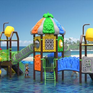 Outdoor Playground Slide B12 Back View