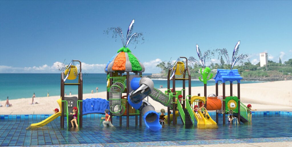 Outdoor Playground Slide B12 Main View