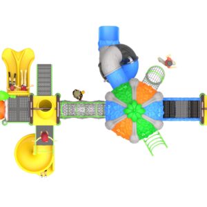 Outdoor Playground Slide B12 Top View