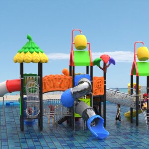 Outdoor Playground Slide B14 Back View