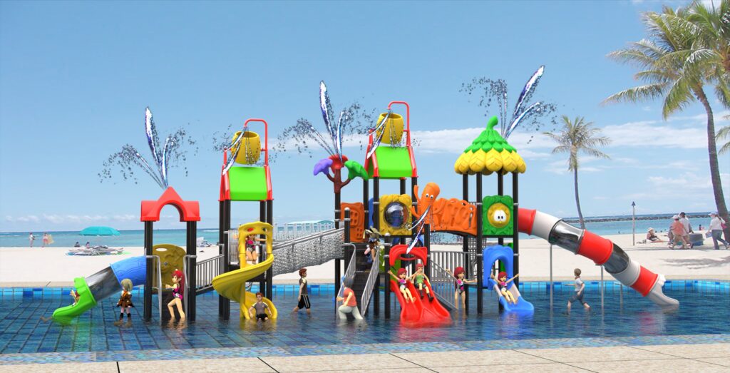 Outdoor Playground Slide B14 Main View