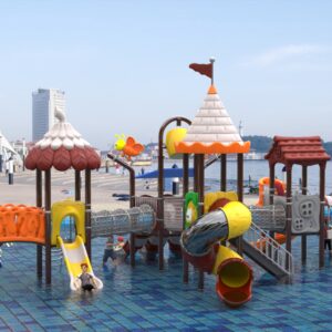 Outdoor Playground Slide B15 Back View