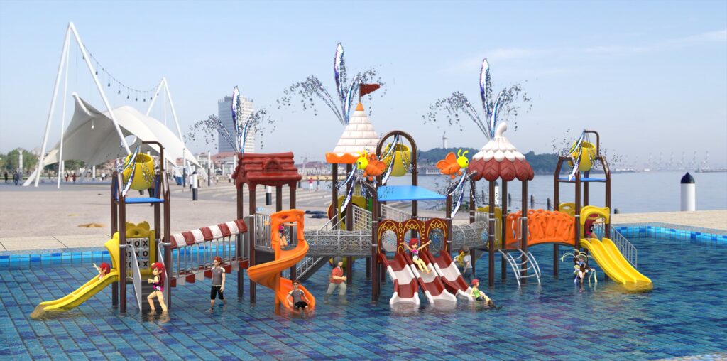 Outdoor Playground Slide B15 Main View