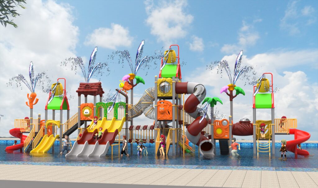 Outdoor Playground Slide B17 Main View