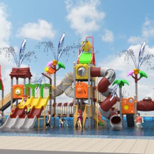 Outdoor Playground Slide B17 Main View