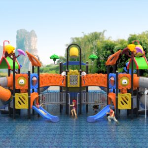 Outdoor Playground Slide B18 Back View