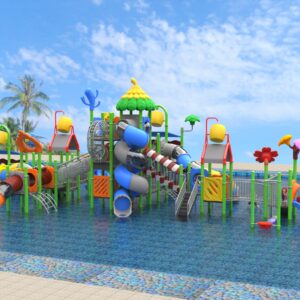 Outdoor Playground Slide B19 Back View