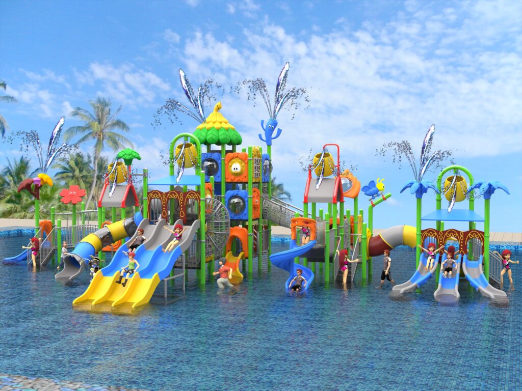 Outdoor Playground Slide B19 Main View