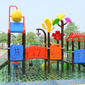 Outdoor Playground Slide B2 Back View
