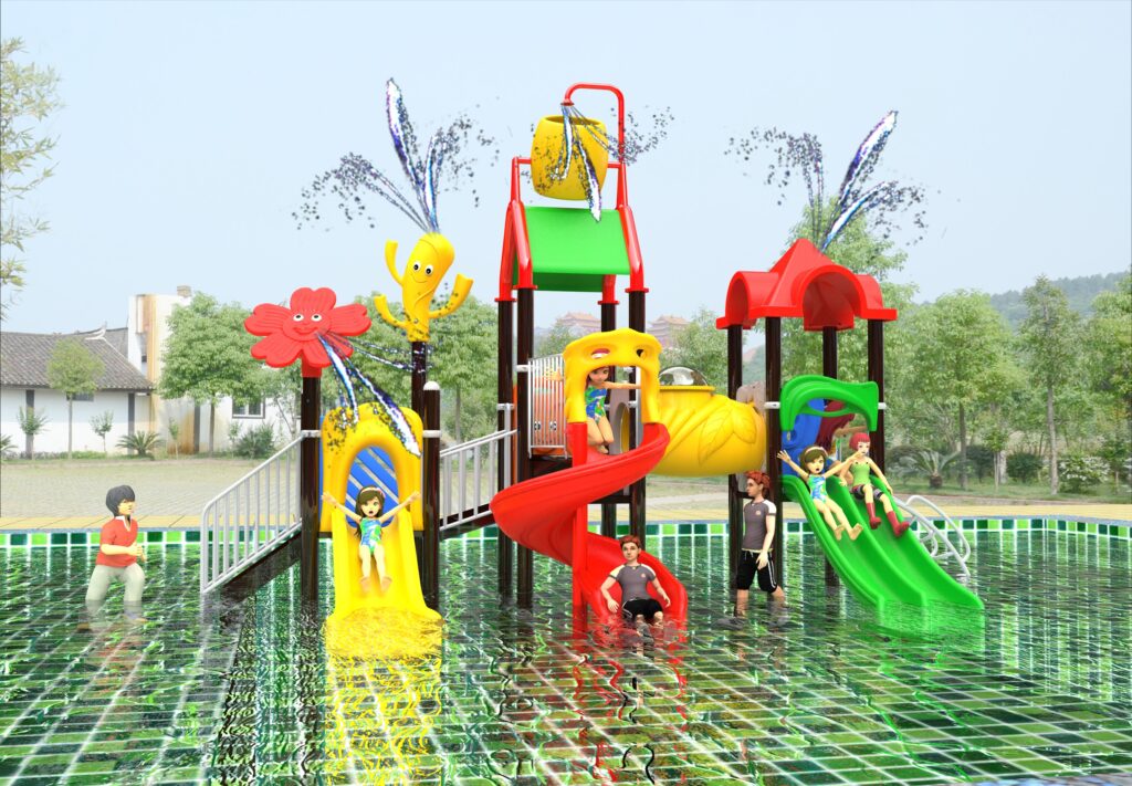 Outdoor Playground Slide B2 Main View