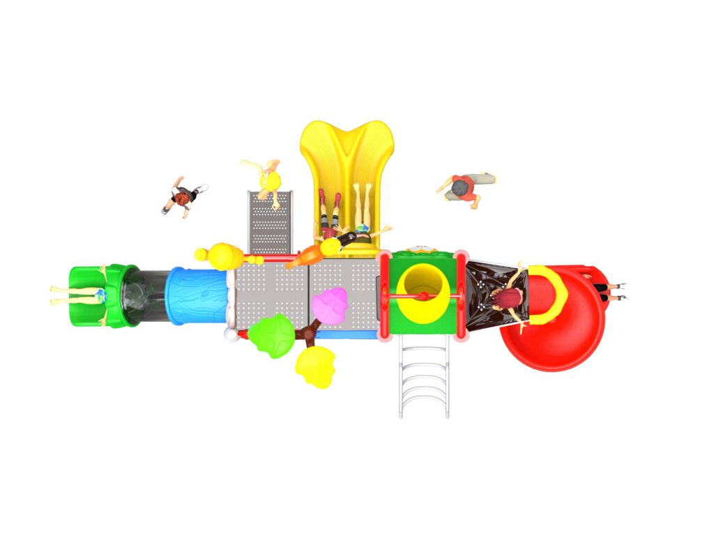 Outdoor Playground Slide B2 Top View