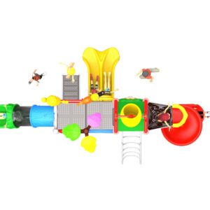 Outdoor Playground Slide B2 Top View
