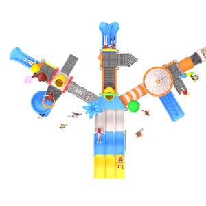 Outdoor Playground Slide B20 Top View