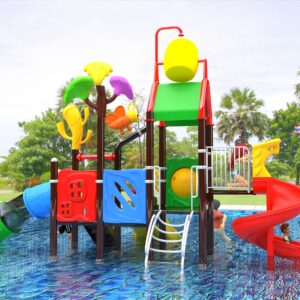 Outdoor Playground Slide B26 Back View