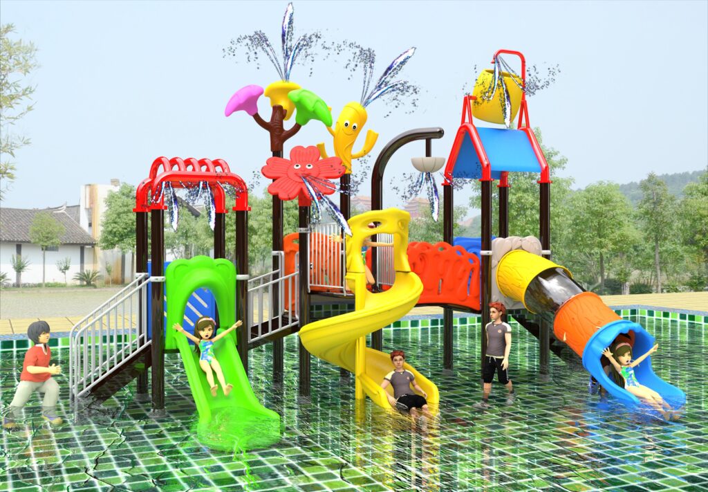 Outdoor Playground Slide B27 Main View