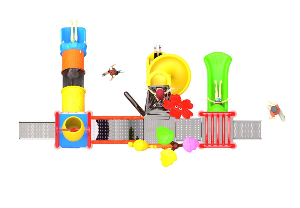Outdoor Playground Slide B27 Top View