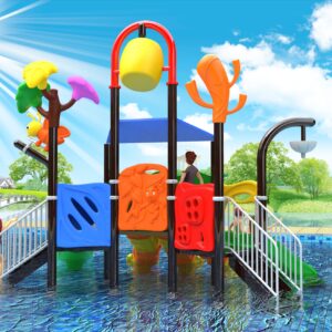 Outdoor Playground Slide B28 Back View