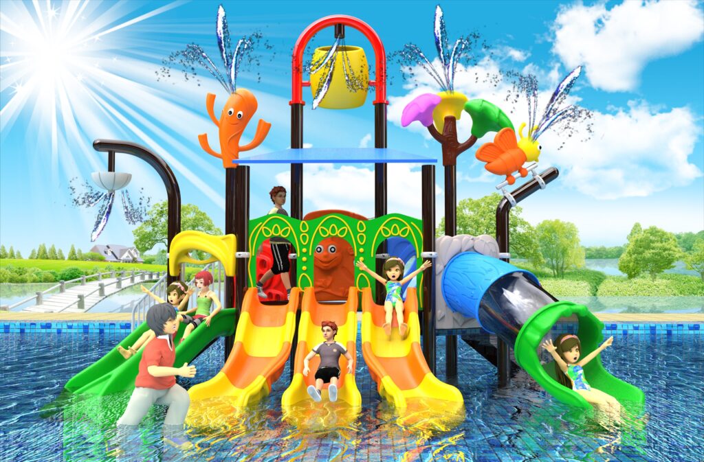 Outdoor Playground Slide B28 Main View