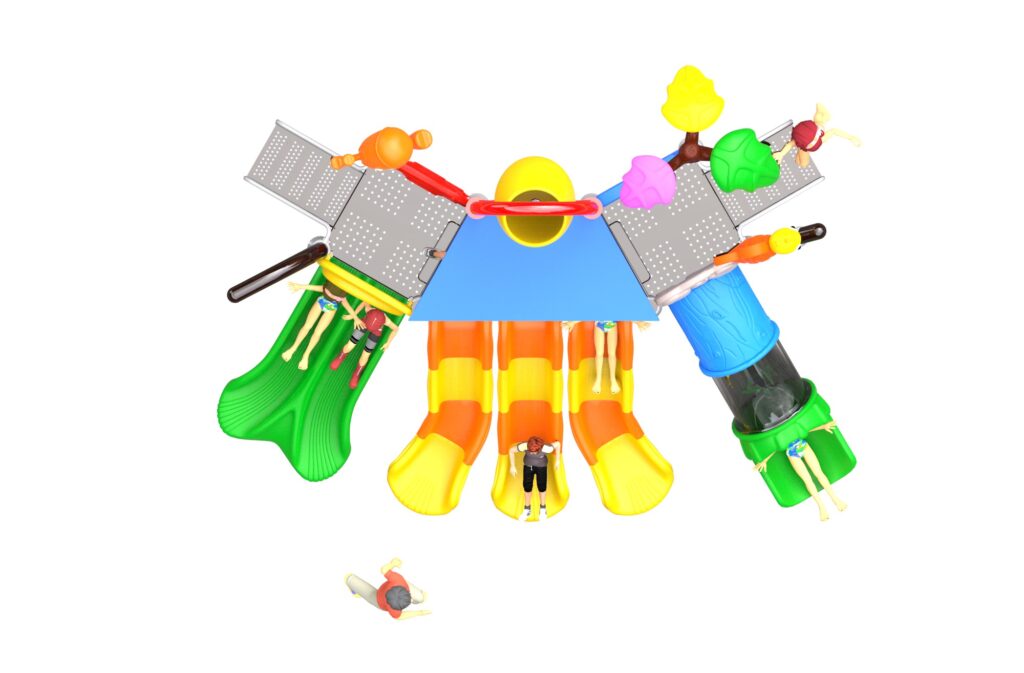 Outdoor Playground Slide B28 Top View