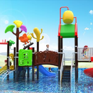 Outdoor Playground Slide B29 Back View