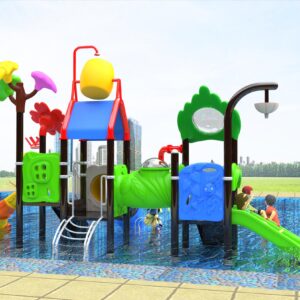 Outdoor Playground Slide B3 Back View