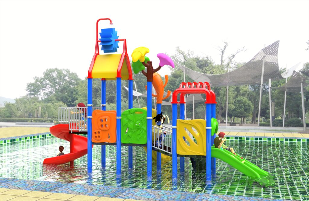 Outdoor Playground Slide B30 Back View
