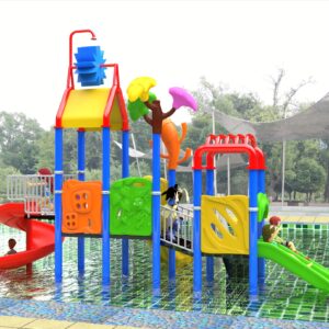 Outdoor Playground Slide B30 Back View