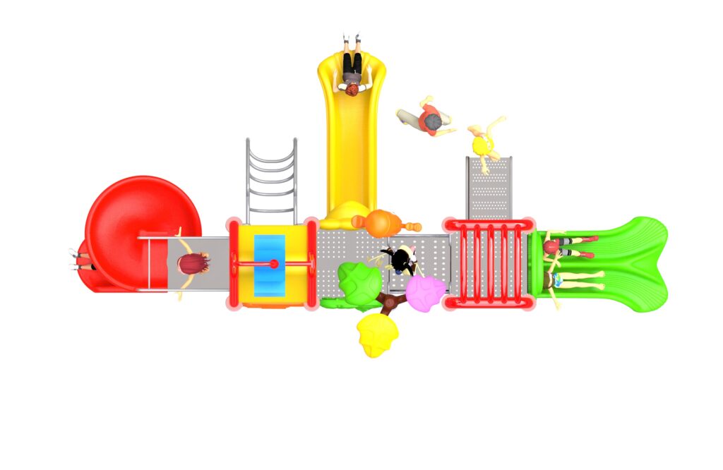 Outdoor Playground Slide B30 Top View
