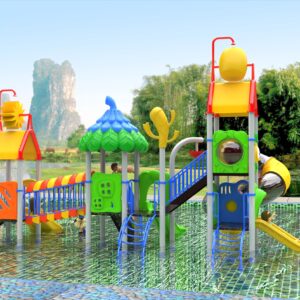 Outdoor Playground Slide B31 Back View