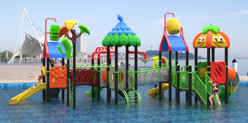 Outdoor Playground Slide B32 Back View