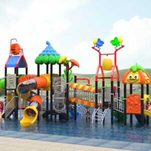 Outdoor Playground Slide B35 Back View