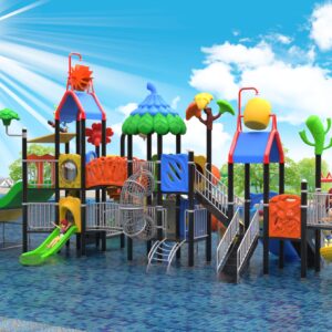Outdoor Playground Slide B36 Back View
