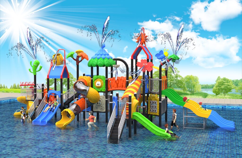 Outdoor Playground Slide B36 Main View