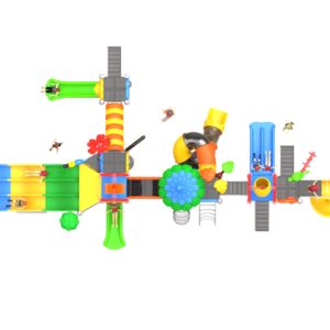 Outdoor Playground Slide B36 Top View