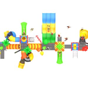 Outdoor Playground Slide B37 Top View