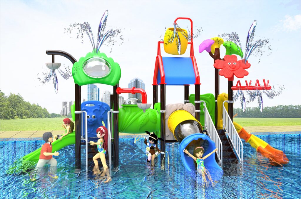 Outdoor Playground Slide B38 Main View