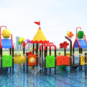 Outdoor Playground Slide B39 Back View
